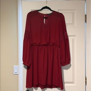 Express deep red dress🍷